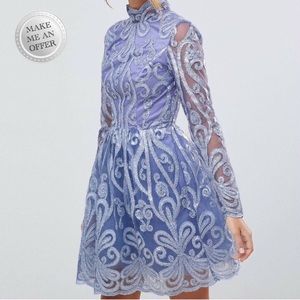 Chi Chi London Petite Embellished Sequin Dress